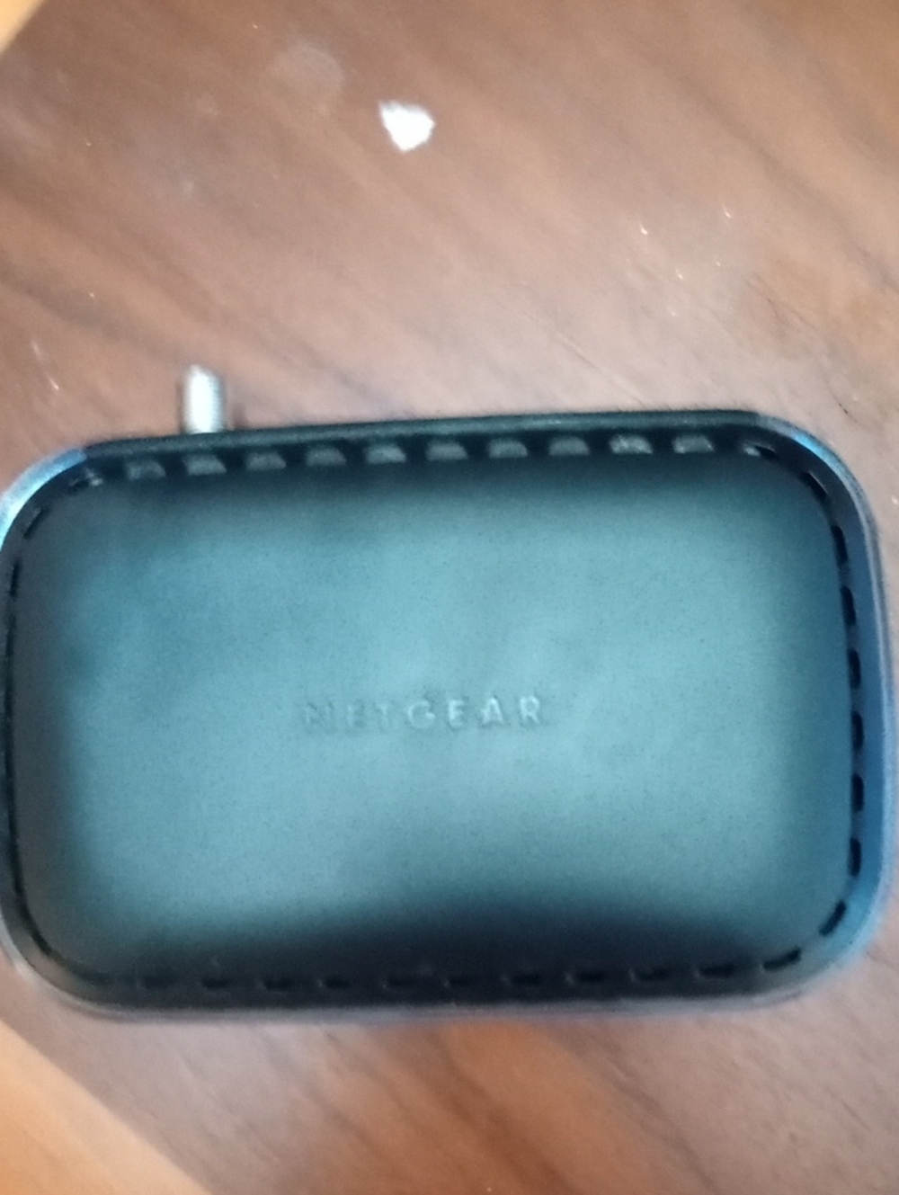 netgear Black Compact Router with Venting Detail